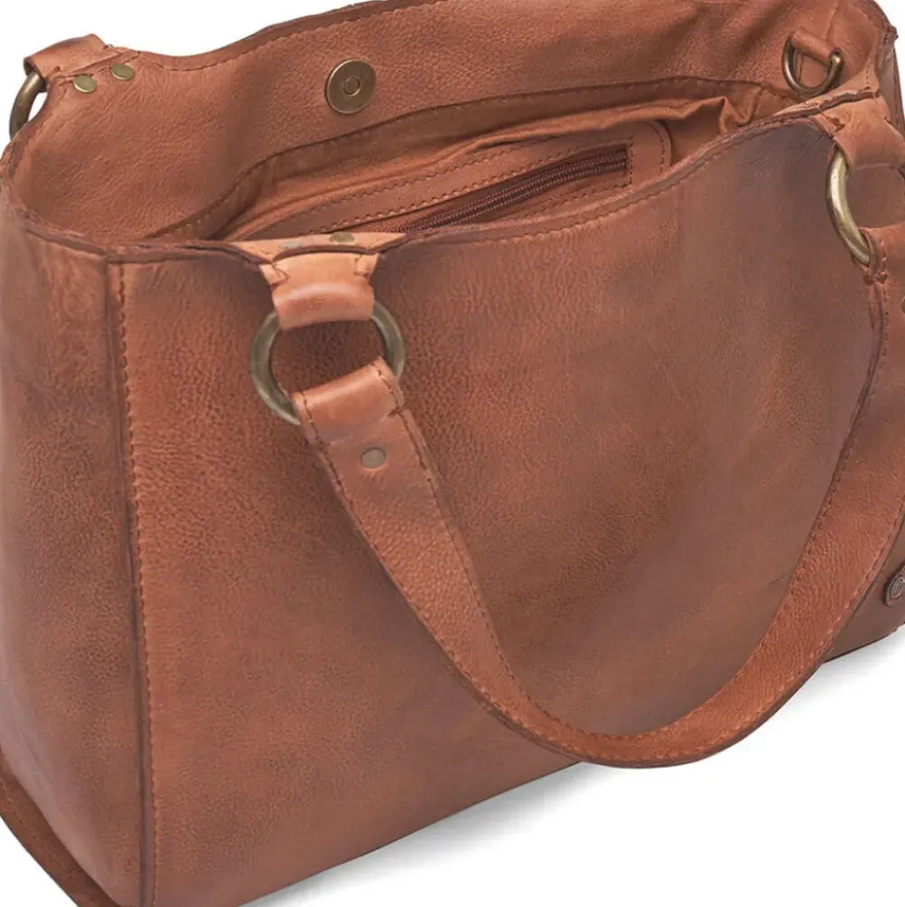 DEPECHE 16218 Skuldertaske Vintage Cognac