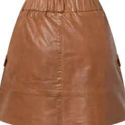 DEPECHE Dawn Skirt Vintage Cognac