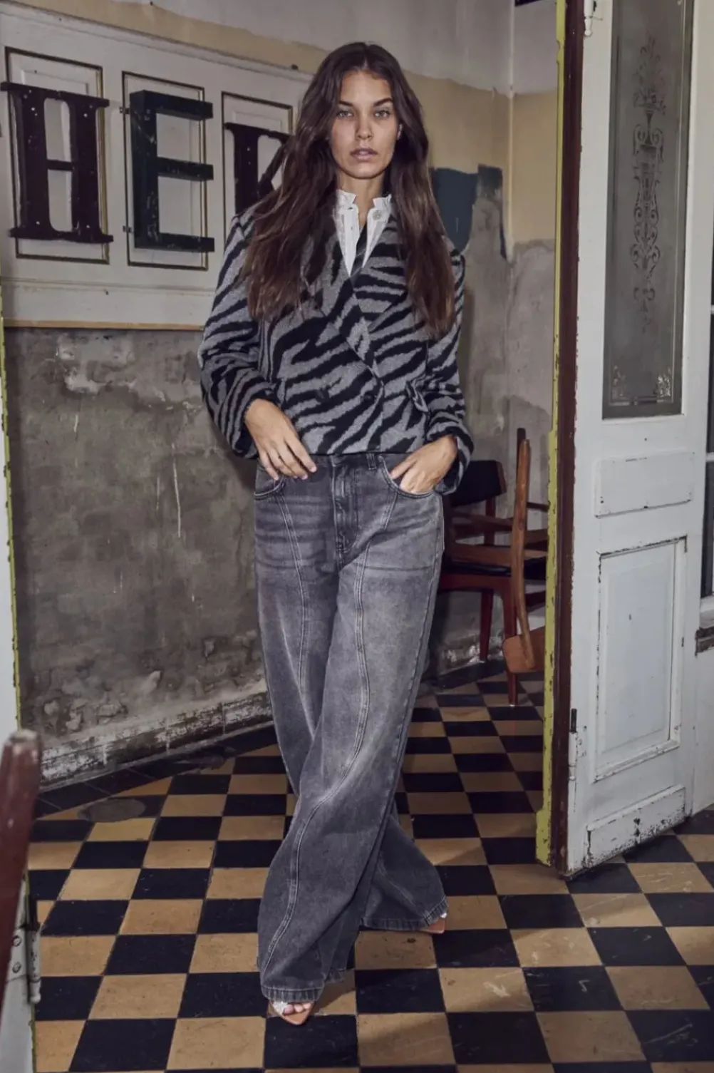DEPECHE Jane Jacket Grey Leo