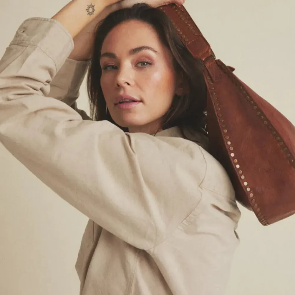 DEPECHE Shoulderbag 15968 Vintage Cognac