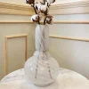 Eden Twirl Vase Tall White