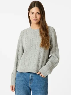 HAUTE L'AMITIÉ Premiere LS Polo Knit Mid Grey