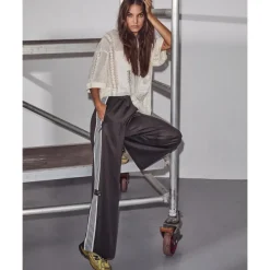 HAUTE L'AMITIE Baggy Track Pants Dark Grey