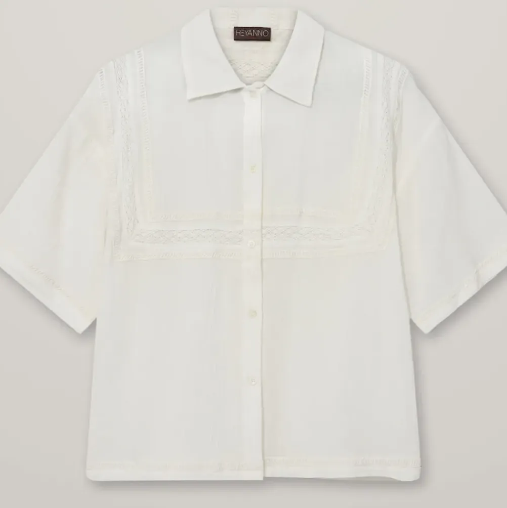 HEYANNO Archive Lace Shirt Ecru
