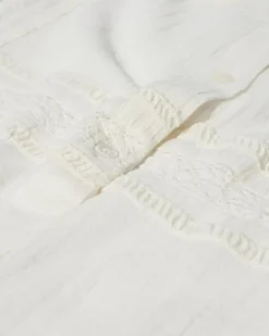HEYANNO Archive Lace Shirt Ecru