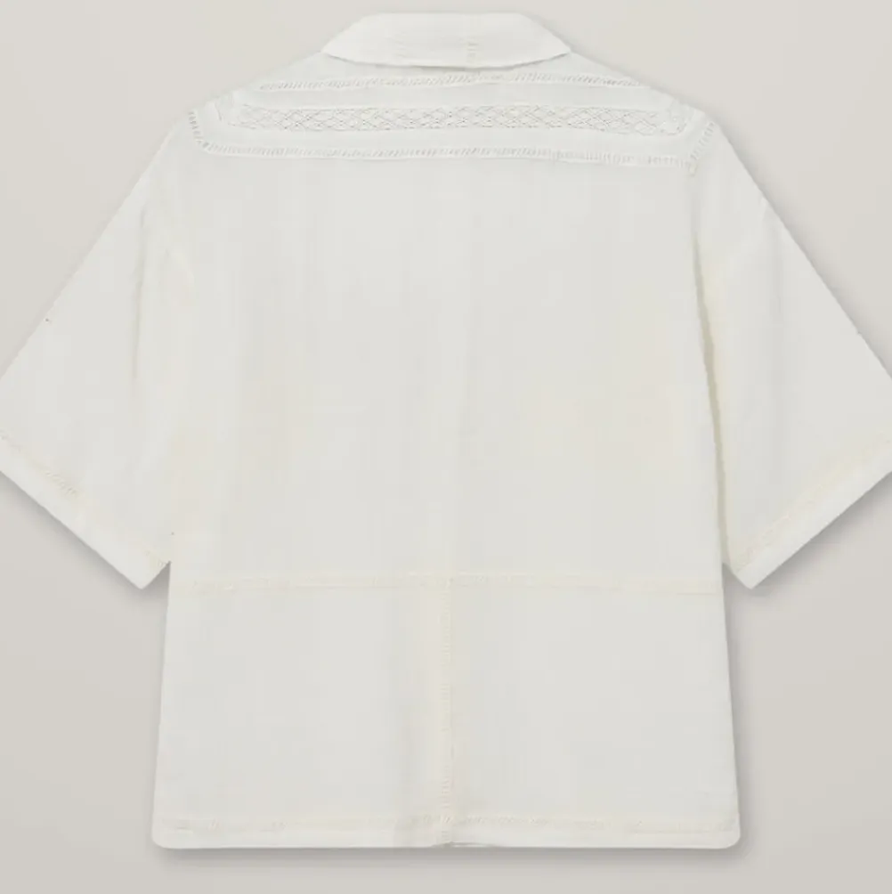 HEYANNO Archive Lace Shirt Ecru