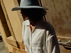 HEYANNO Archive Lace Shirt Ecru