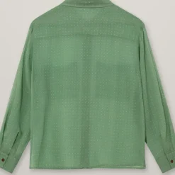 HEYANNO Devotion Silk Shirt Watergrass