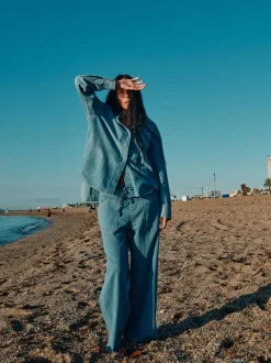 HEYANNO Everlasting Denim Shirt Light Blue