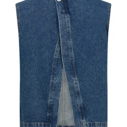 IVY COPENHAGEN Heaven Cross Back Top Wash Jace Denim Blue