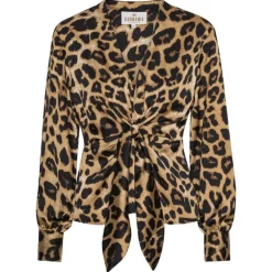 KARMAMIA Blair Blouse Hammered Leopard
