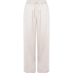 KARMAMIA Garcia Pant Ivory Rich Satin