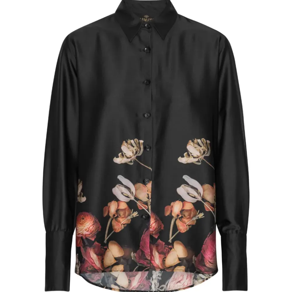 KARMAMIA Joseph Shirt Black Blossom