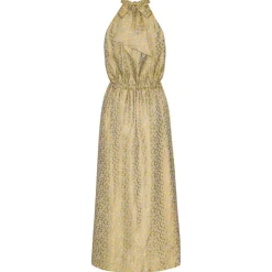 KARMAMIA Layla Dress Gold Leo Silk