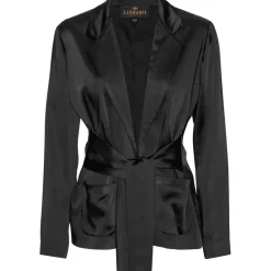 KARMAMIA Rex Tie Blazer Black Rich Black