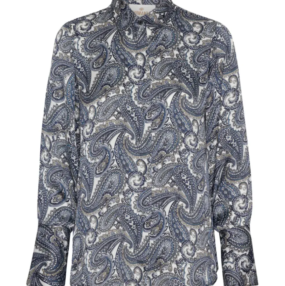 KARMAMIA Zoe Shirt Sapphire Paisley
