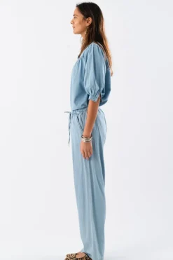 LOLLYS LAUNDRY Chloe Shirt LS Blue