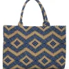 LUNA MOON Big Tote Greek Ocean