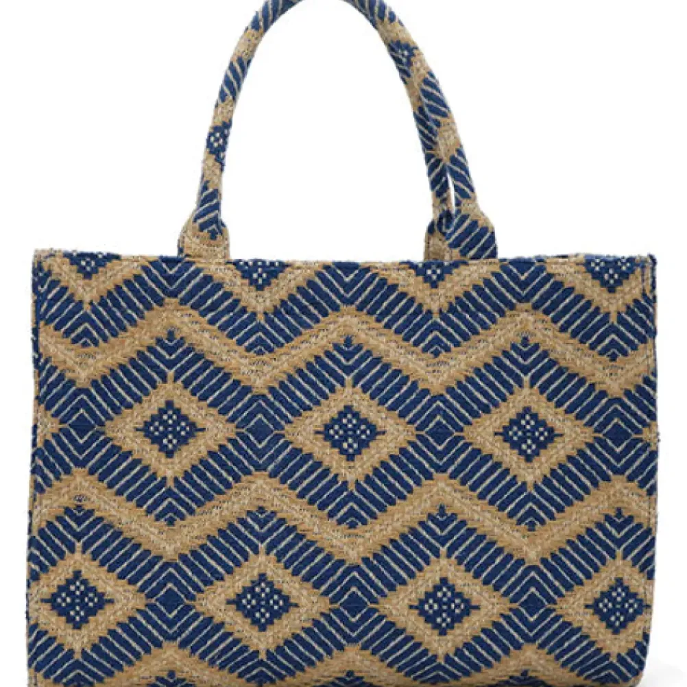 LUNA MOON Big Tote Greek Ocean