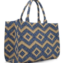 LUNA MOON Big Tote Greek Ocean