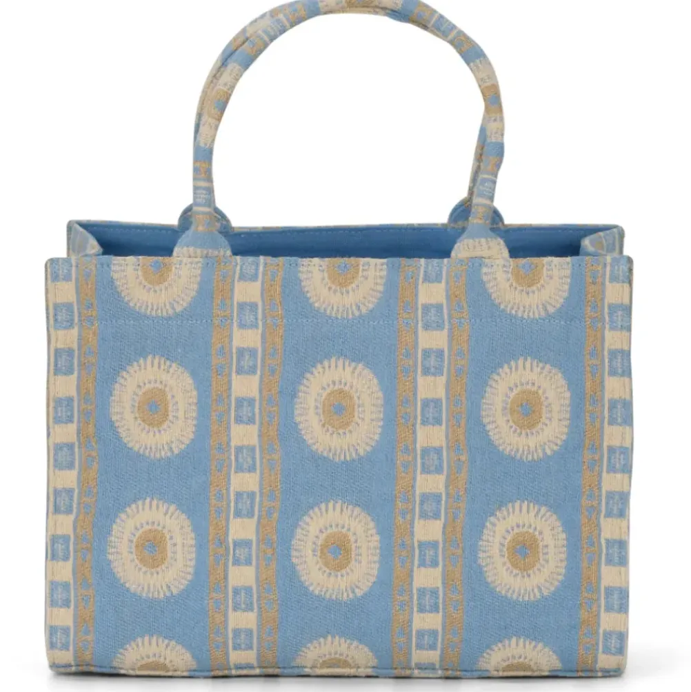 LUNA MOON Mid Tote Palma Aquamarine