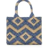 LUNA MOON Small Tote Greek Ocean