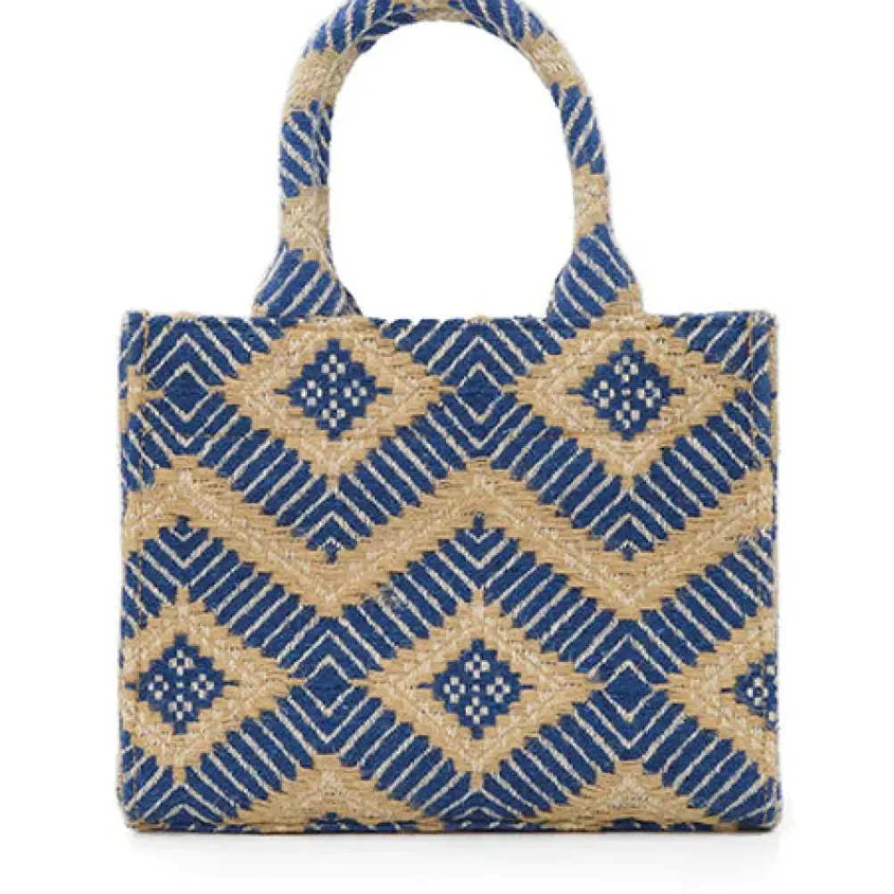 LUNA MOON Small Tote Greek Ocean