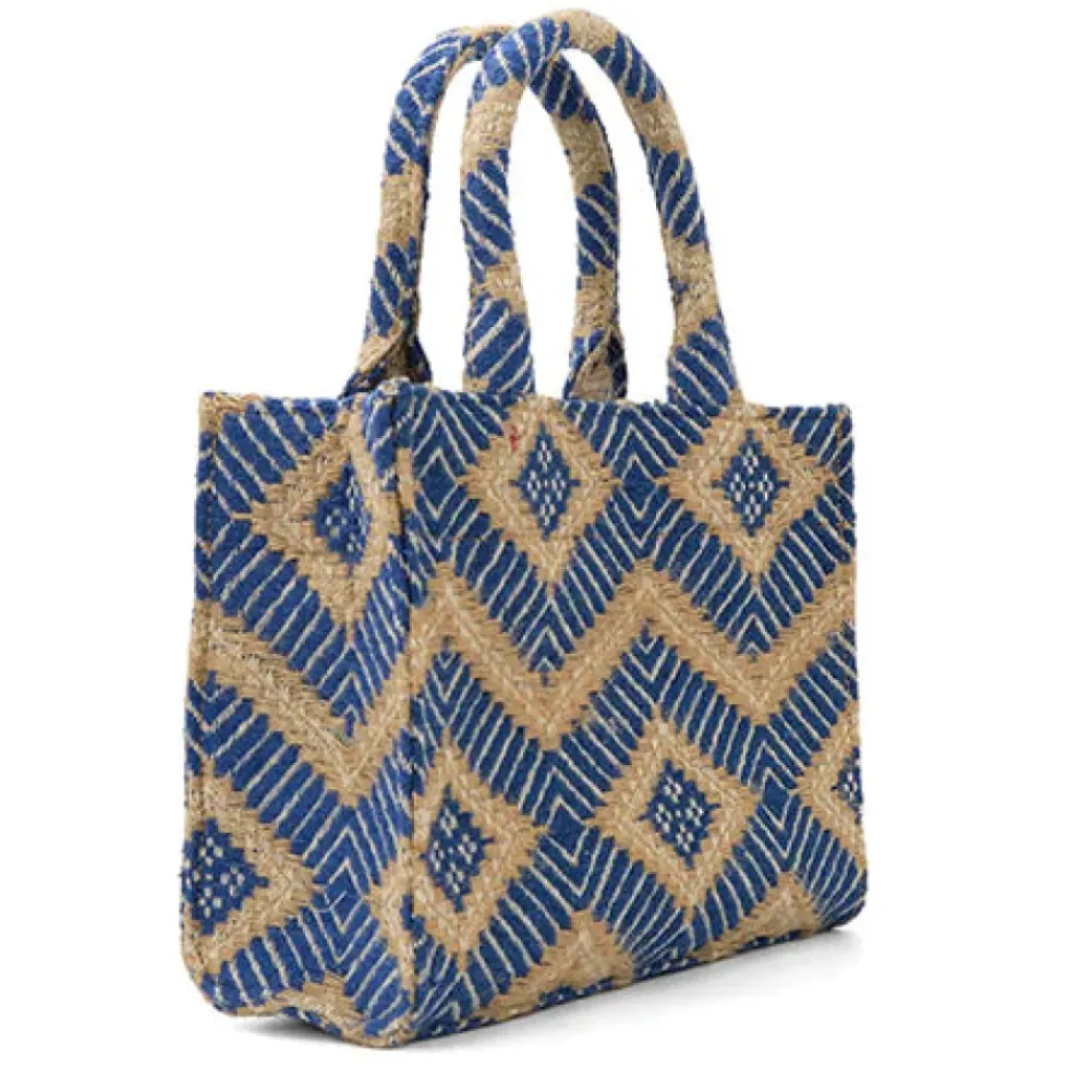 LUNA MOON Small Tote Greek Ocean