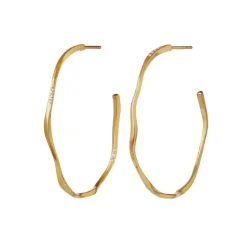 MAANESTEN Echo Grande Earrings (guld/sølv)