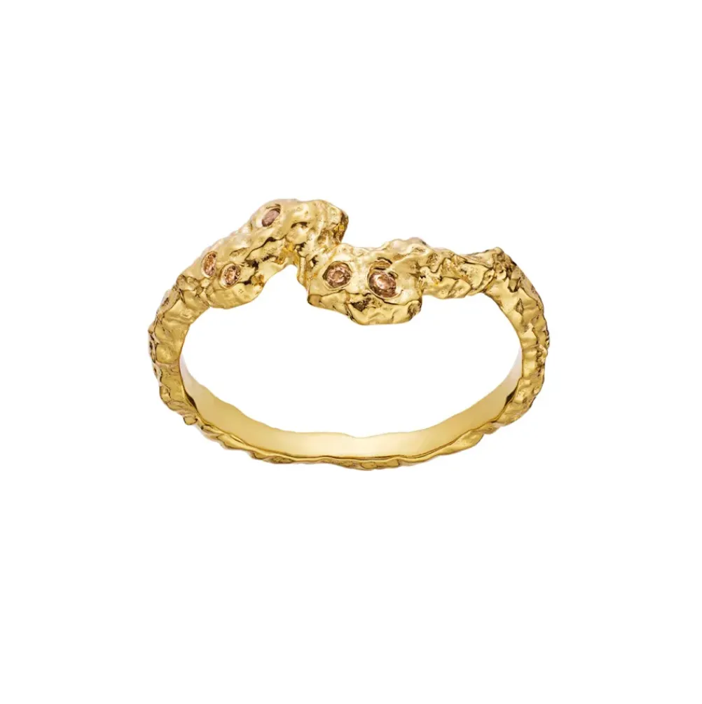 MAANESTEN Frida Ring (guld/sølv)
