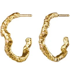 MAANESTEN Janine Grande Earrings (guld/sølv)
