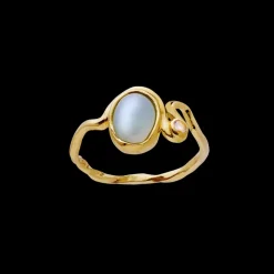 MAANESTEN Lorelei Ring (guld/sølv)