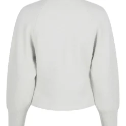 NEO NOIR Amiri Cable Knit Blouse Light Grey
