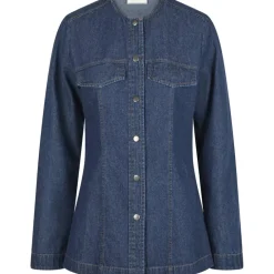 NEO NOIR Annie Denim Blouse Dark Blue