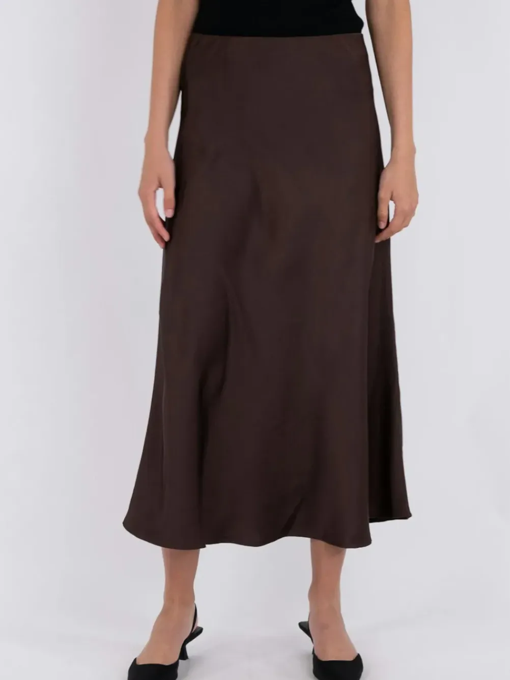 NEO NOIR Bovary Skirt Dark Brown