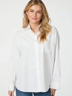 NEO NOIR Dalma C Poplin Shirt Hvid