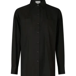 NEO NOIR Dalma C Poplin Shirt Black