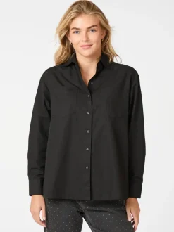 NEO NOIR Dalma C Poplin Shirt Black