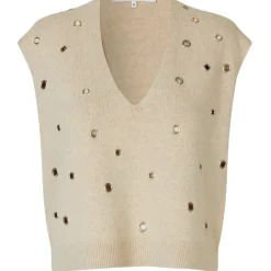 NEO NOIR Fabia Structure Waistcoar Dark Grey