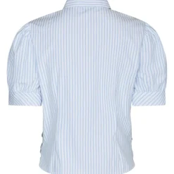 NEO NOIR Frannie Stripe Shirt Light Blue