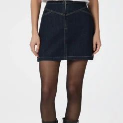 NEO NOIR Gabani Denim Skirt Dark Blue