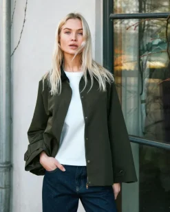 NEO NOIR Gatbi Clean Jacket Dark Green