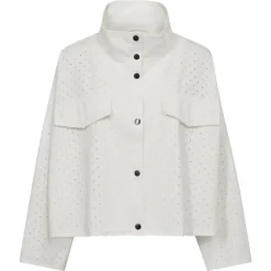 NEO NOIR Gerdi Solid Quilt Jacket Creme