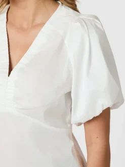 NEO NOIR Irina Poplin Blouse Hvid