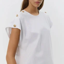 NEO NOIR Jayla Voile Top Light Yellow