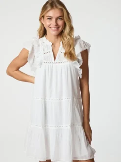 NEO NOIR Jayla Voile Top Ivory