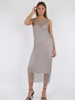 NEO NOIR Loreen Stone Dress Silver