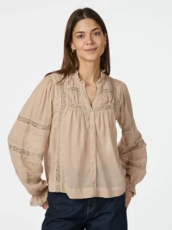 NEO NOIR Lyla Volie Blouse Toffee