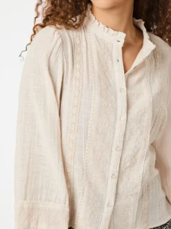 NEO NOIR Marlowe Deco Blouse Ivory