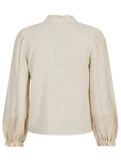 NEO NOIR Marlowe Deco Blouse Ivory